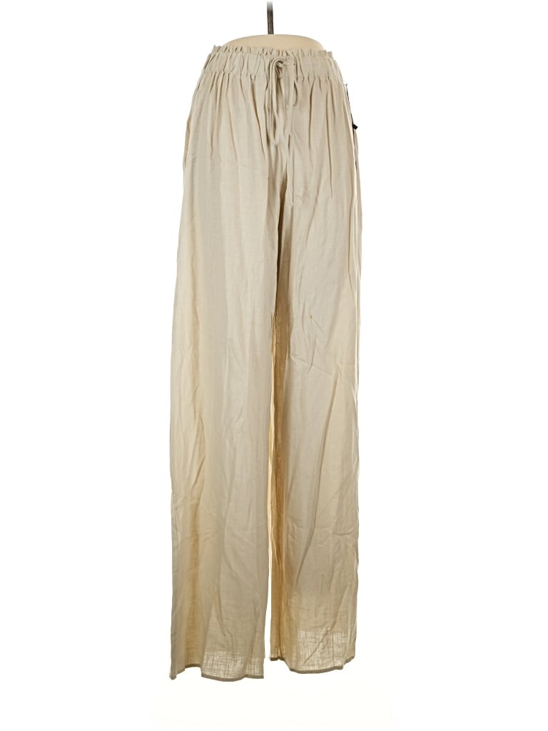 Canvas Casual Pants In Gold