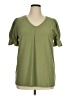 Reba Green Short Sleeve Blouse Size XL - photo 1