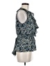 Max Studio 100% Polyester Blue Sleeveless Blouse Size M - photo 4