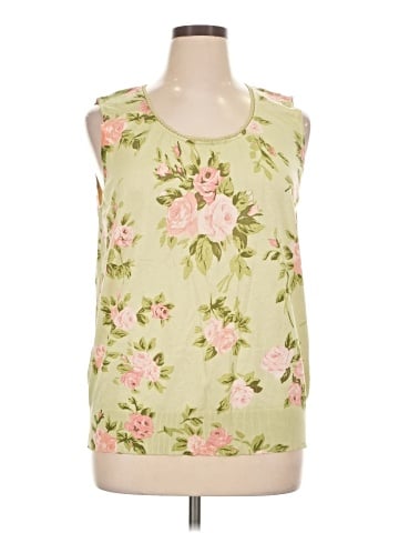August Silk Sleeveless Blouse (view 1)