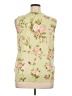 August Silk Green Sleeveless Blouse Size 1X - photo 2