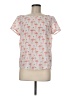 dalia 100% Polyester Floral Ivory Short Sleeve T-Shirt Size M - photo 1
