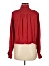 Theory Burgundy Long Sleeve Button-Down Shirt Size M - photo 2