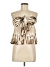 12th Tribe 100% Polyester Gold Sleeveless Blouse Size M - photo 1