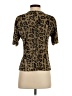 Erin London 100% Polyester Animal Print Brown Short Sleeve Top Size S - photo 2