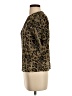 Erin London 100% Polyester Animal Print Brown Short Sleeve Top Size S - photo 5