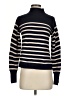 Topshop Stripes Blue Turtleneck Sweater Size 2 - photo 1