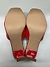 Just Fab Color Block Red Sandals Size 8 - photo 5