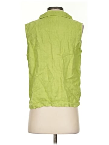 Hot Cotton Sleeveless Button-Down Shirt (view 2)