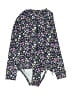 Old Navy Floral Purple Rash Guard Size 4T - photo 1