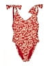 Jack Wills Floral Red One Piece Swimsuit Size 4 - photo 1
