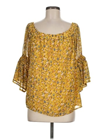 Skies Are Blue 3/4 Sleeve Blouse (view 1)