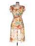 JBS 100% Polyester Tropical Orange Cocktail Dress Size 10 - photo 1