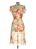 JBS 100% Polyester Tropical Orange Cocktail Dress Size 10 - photo 2
