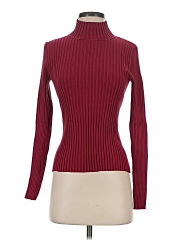 August Silk Turtleneck Sweater (view 1)
