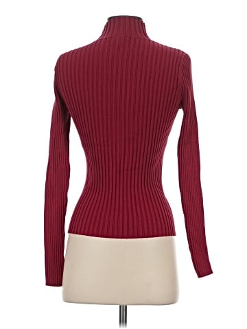 August Silk Turtleneck Sweater (view 2)
