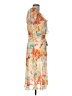 JBS 100% Polyester Tropical Orange Cocktail Dress Size 10 - photo 4