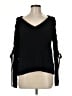 Venus 100% Polyester Black Pullover Sweater Size M - photo 1