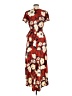 A. Byer 100% Polyester Floral Red Casual Dress Size M - photo 2