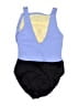 Miraclesuit Color Block Purple One Piece Swimsuit Size 10 - photo 2