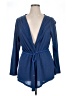 One World Blue Cardigan Size 1X - photo 1