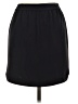 J.Crew 100% Polyester Solid Black Casual Skirt Size 0 (petite) - photo 2