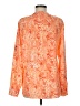 Calvin Klein 100% Polyester Orange Long Sleeve Blouse Size M - photo 2