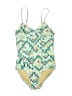Old Navy Print Green One Piece Swimsuit Size L - photo 1