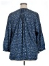 Jachs Girlfriend 100% Polyester Blue 3/4 Sleeve Blouse Size XL - photo 2
