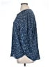 Jachs Girlfriend 100% Polyester Blue 3/4 Sleeve Blouse Size XL - photo 5