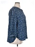 Jachs Girlfriend 100% Polyester Blue 3/4 Sleeve Blouse Size XL - photo 4