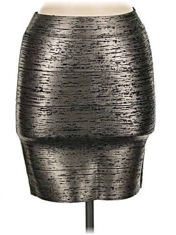 BCBGMAXAZRIA Faux Leather Skirt (view 1)