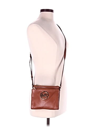 MICHAEL Michael Kors Leather Crossbody Bag (view 2)