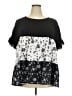 Emery Rose 100% Polyester Black Short Sleeve Top Size XXL - photo 1