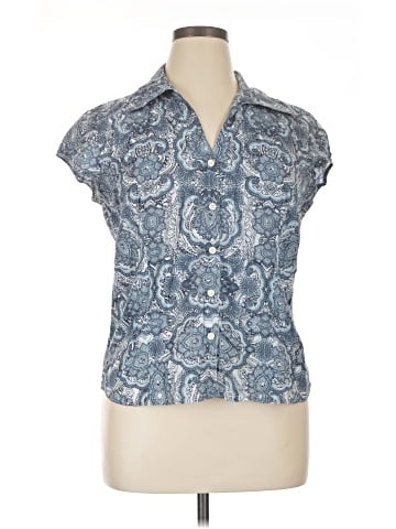 Liz & Co. Short Sleeve Blouse (view 1)