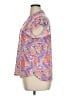 Caribbean Joe Paisley Pink Short Sleeve Blouse Size XL - photo 5