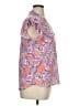 Caribbean Joe Paisley Pink Short Sleeve Blouse Size XL - photo 4