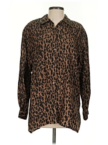 Keren Hart Long Sleeve Silk Top (view 1)