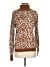 14th & Union Animal Print Brown Pullover Sweater Size S - photo 1