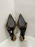 Prada Animal Print Gold kitten heel mules Size EU 35 - photo 9