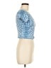 YMI Blue Short Sleeve Top Size M - photo 4