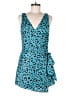 Sugar Lips 100% Polyester Animal Print Blue Romper Size M - photo 1