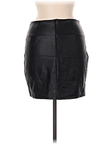 A'gaci Faux Leather Skirt (view 2)