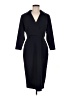 Halston Black Blue Cocktail Dress Size 8 - photo 1