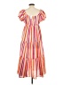 Cato 100% Polyester Stripes Pink Casual Dress Size L - photo 2