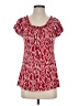Carol Rose Red Short Sleeve Blouse Size S - photo 1