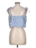 Gap 100% Cotton Blue Sleeveless Blouse Size L (tall) - photo 2