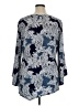Avenue Paisley Blue Long Sleeve Blouse Size 14 Plus - photo 2