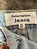 Reformation Jeans Blue Denim Skirt Size 25 waist - photo 4