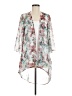 Say What? 100% Polyester White Red Kimono Size M - photo 1